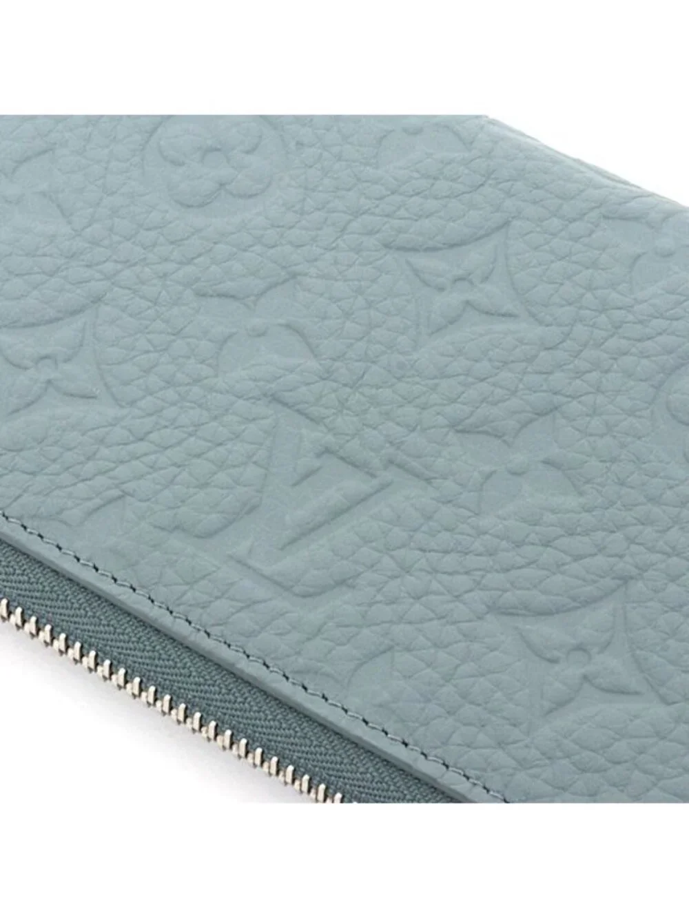Louis Vuitton Zippy Wallet Horizontal Misty Lake Monogram Taurillon Leather